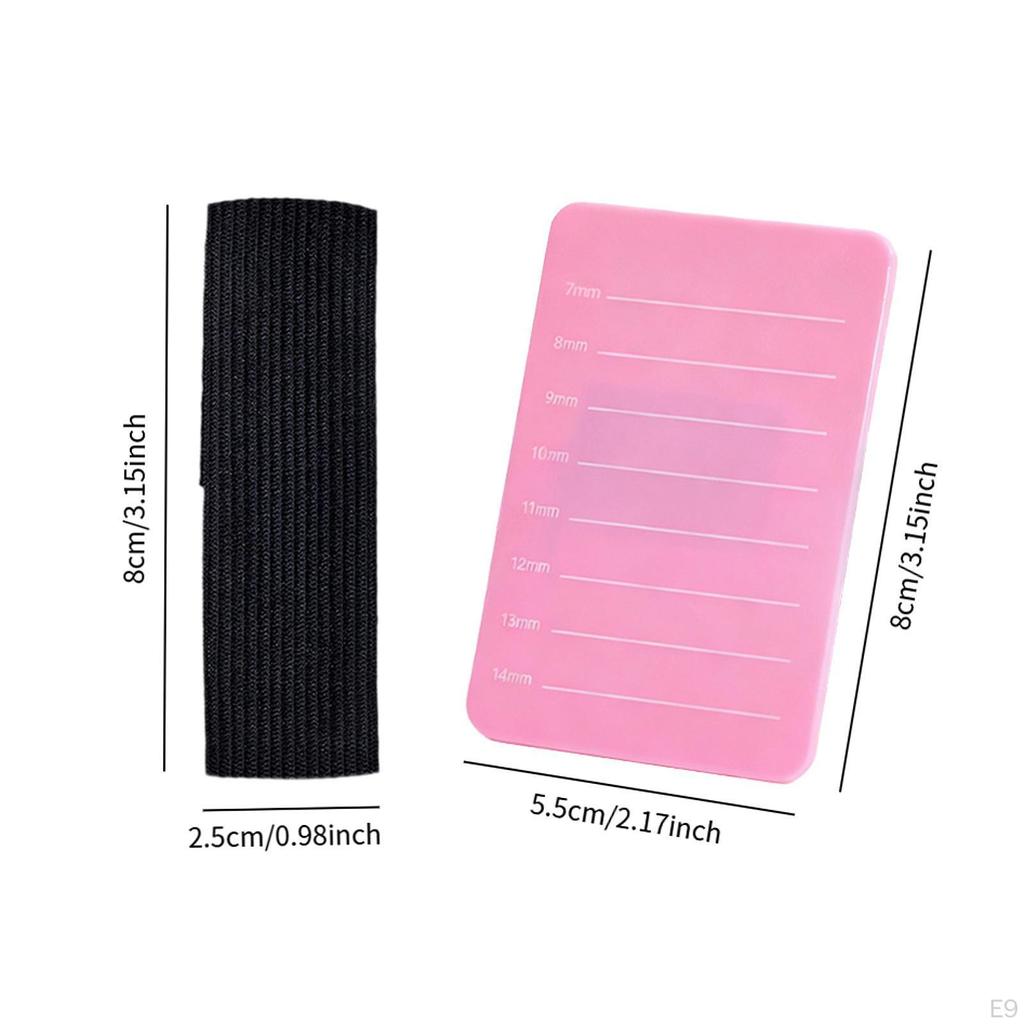 Eyelash Extension Hand Pallet Tray Lash Holder Professional Sturdy Practice Strip Palette