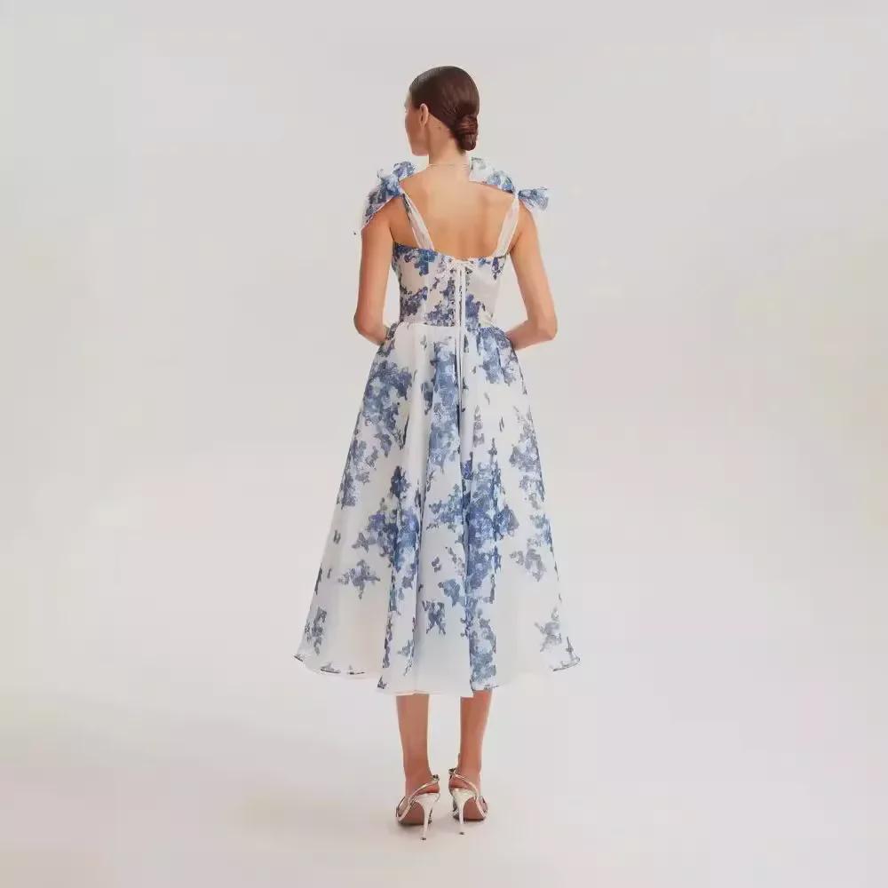 Вечернее платье Fairy с открытыми плечами из органзы 2024 для женщин