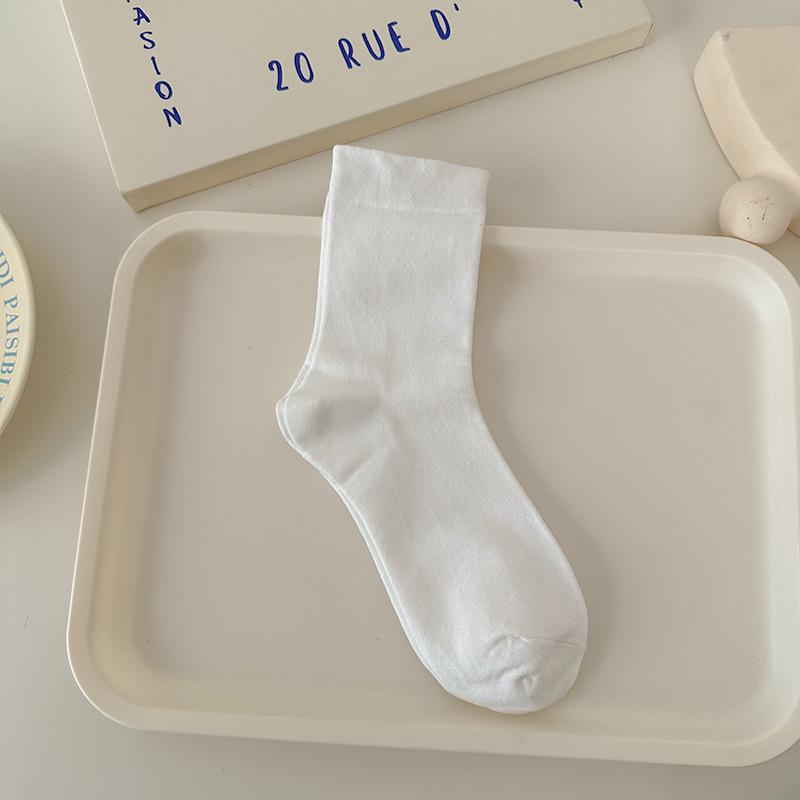 Женские носки из высокоэластичного хлопка - Не сдавливающие, Мягкие, Не скатывающиеся, Цвета макарон, Универсальная и удобная посадка
