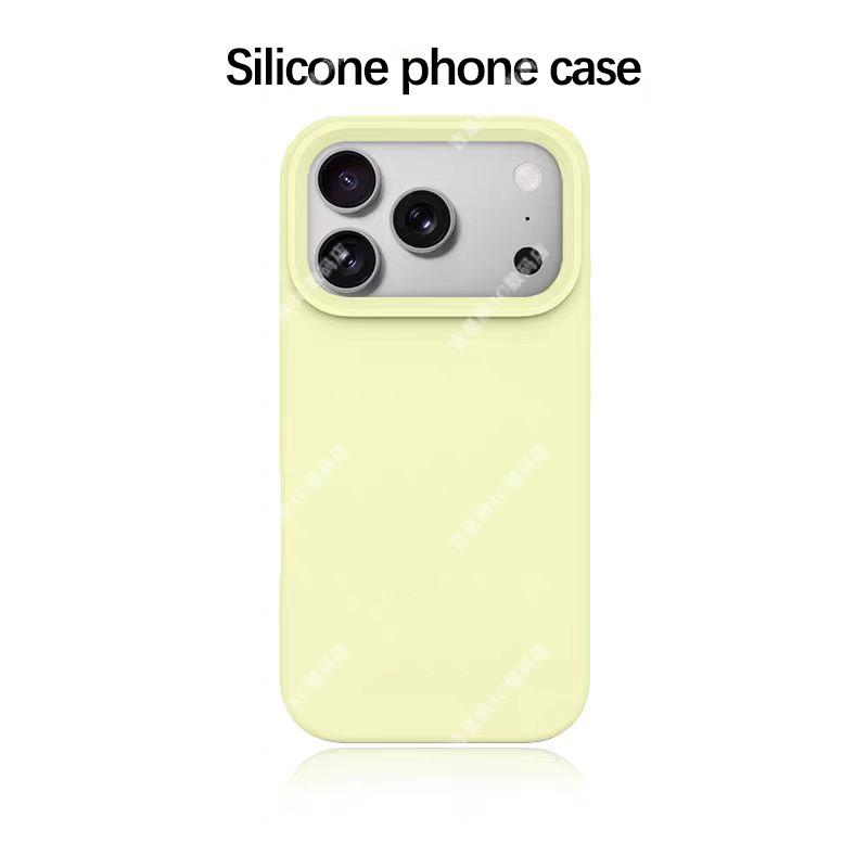 Высококачественный чехол из жидкого силикона для iPhone 13, 14, 15, 16, 17 Pro Max - Женская версия
