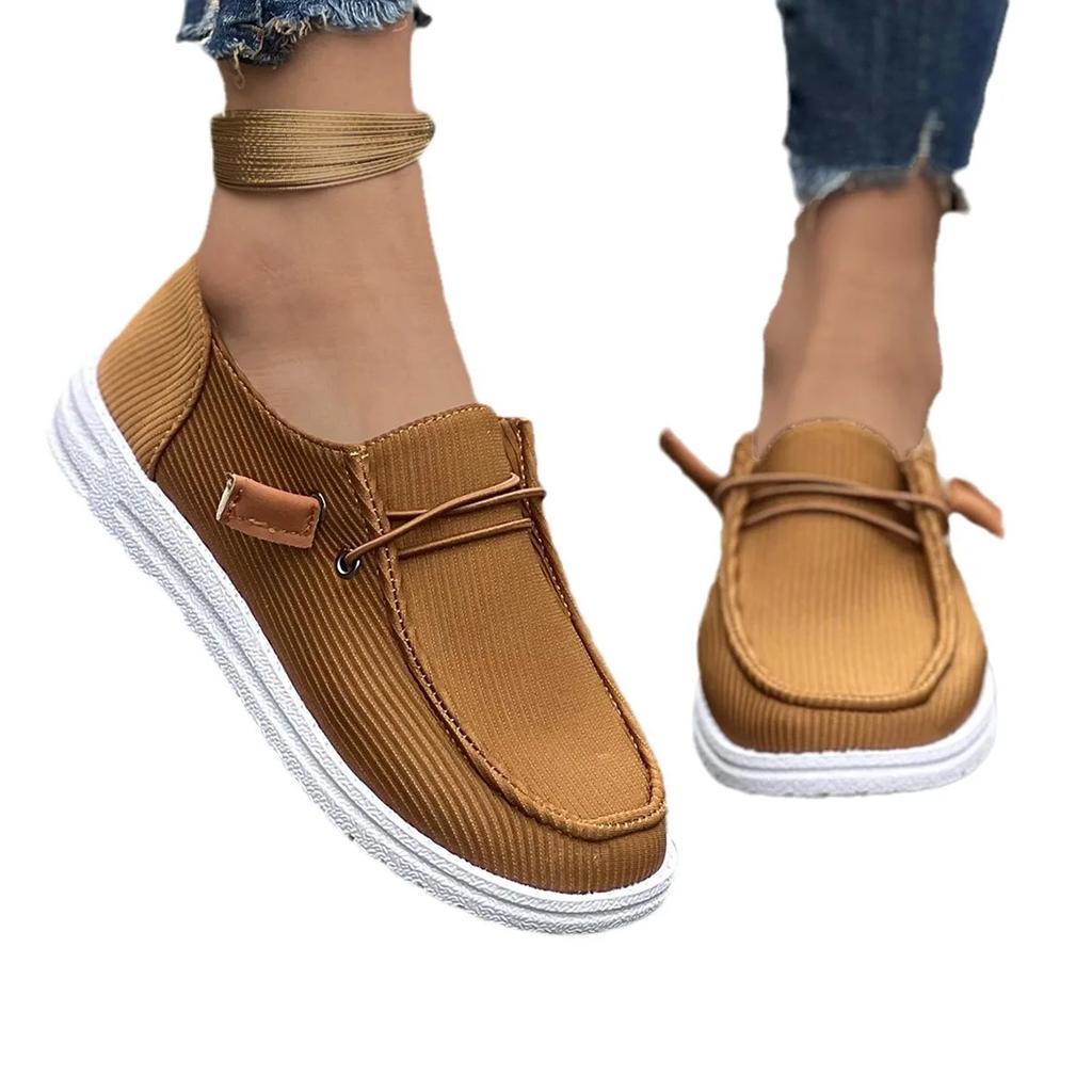 Fashion Women's 2025 Spring and Autumn New European and American Flat Bottom Foot Cover Low-top Lefu Women's Single Shoes