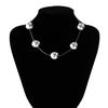Women'S Exaggerated Round Bead Collarbone Chain, Geometric Bead Necklace, Fashionable And Versatile Necklace