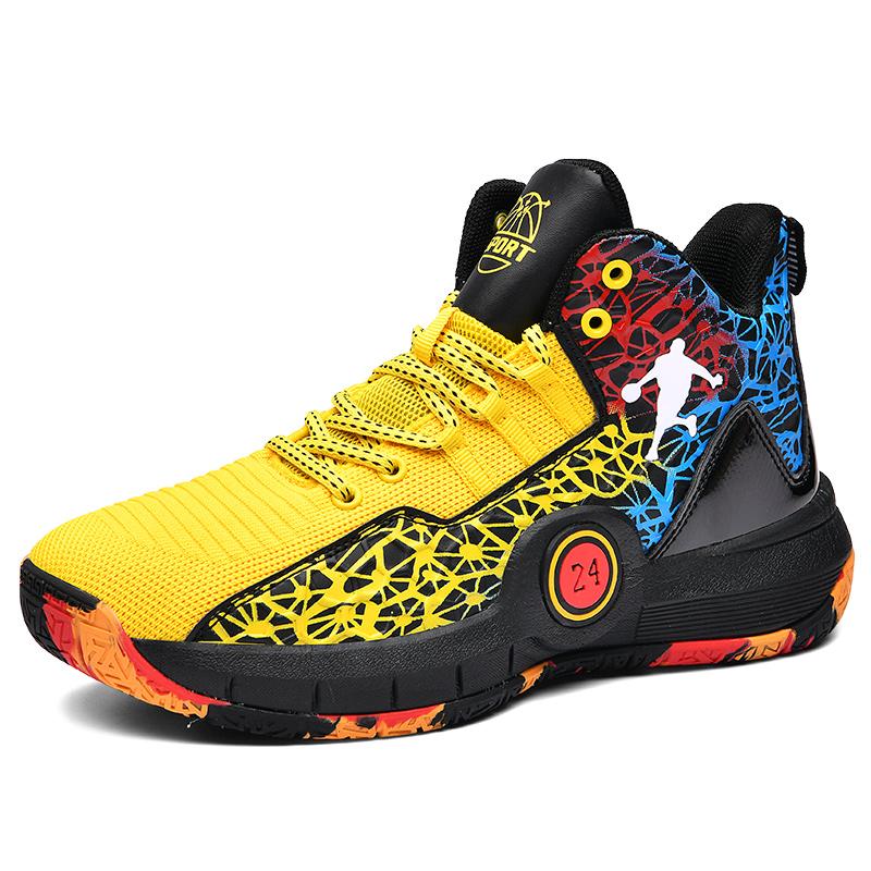 Баскетбольные кроссовки мужские женские средние высокие толстая подошва нескользящие износостойкие дышащие