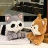 Animals Raccoon Plush Toy Wrist Pad Animal Plush Doll Home Decor Sitting Animals Plush  Children