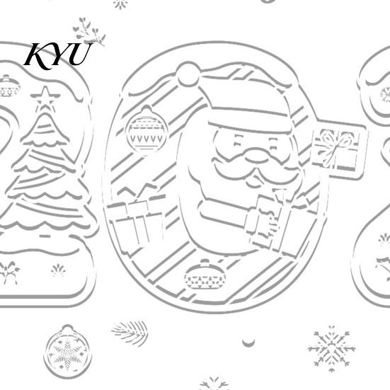 New Year 2027 Party Decor 4PCS Christmas Static Window Clings, Nordic Snow Town Holiday Home Accents Snowflake Stickers, Reusable Glass Decals