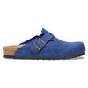 Birkenstock Бостонские Массажные Антибактериальные Тапочки с Закрытым Носком Унисекс Синие Узкие 1026182