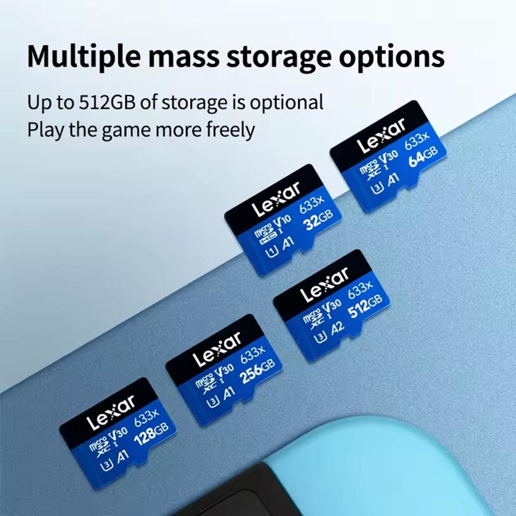Lexar Карта памяти micro SD TF 128 ГБ 663X Класс 10 A1 До 100 МБ/с чтение 256 ГБ 32 ГБ 64 ГБ 512 ГБ SDXC SDHC V10 U1 V20 A2 Оригинальная флеш-карта Micro SD