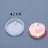 6pcs DIY Keychain Pendant Silicone Mold Set Crystal Epoxy Resin Mold Round Rectangle Pendants Jewelry Making Casting Mould