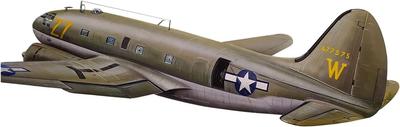 VALOM Транспортный самолет Curtiss Commando Операция Varsity 1945 Пластиковая модель CV72152 1/72 C-46D Двухмоторный