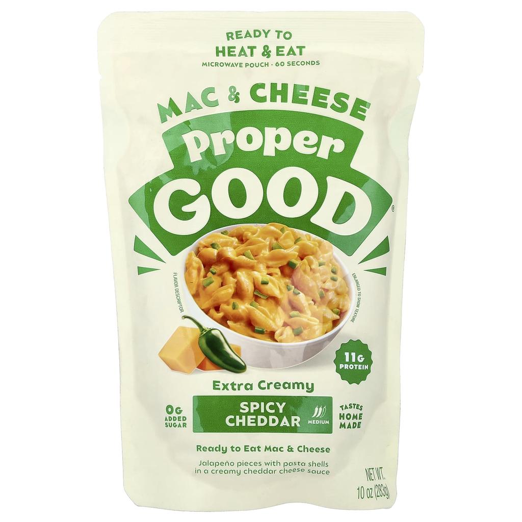 Proper Good, Mac & Cheese, Spicy Cheddar, Medium, 10 oz (283 g)