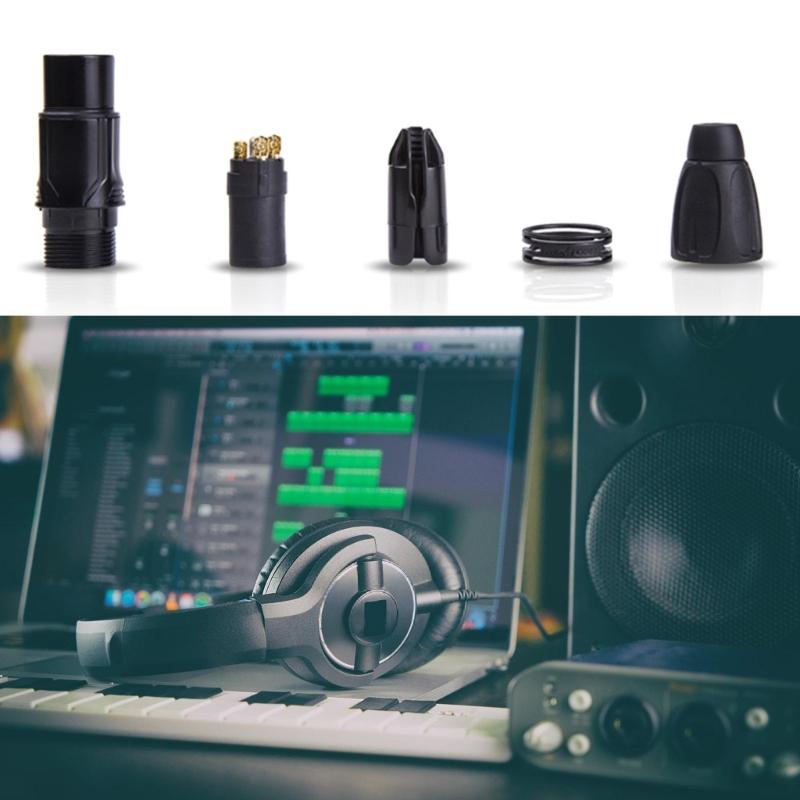 3Pin Male Female Auditory Connector for Mixing Consoles and Amplifiers with Metal Shell Durability