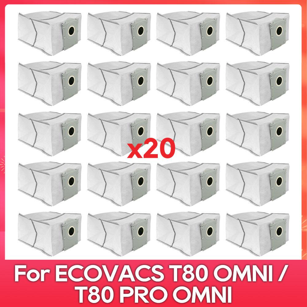 Подходит для ( ECOVACS T80 PRO OMNI / T80 OMNI ) Запчасти для пылесоса Основной ролик Ткань для швабры Боковая щетка Пылесборник HEPA-фильтр Аксессуары