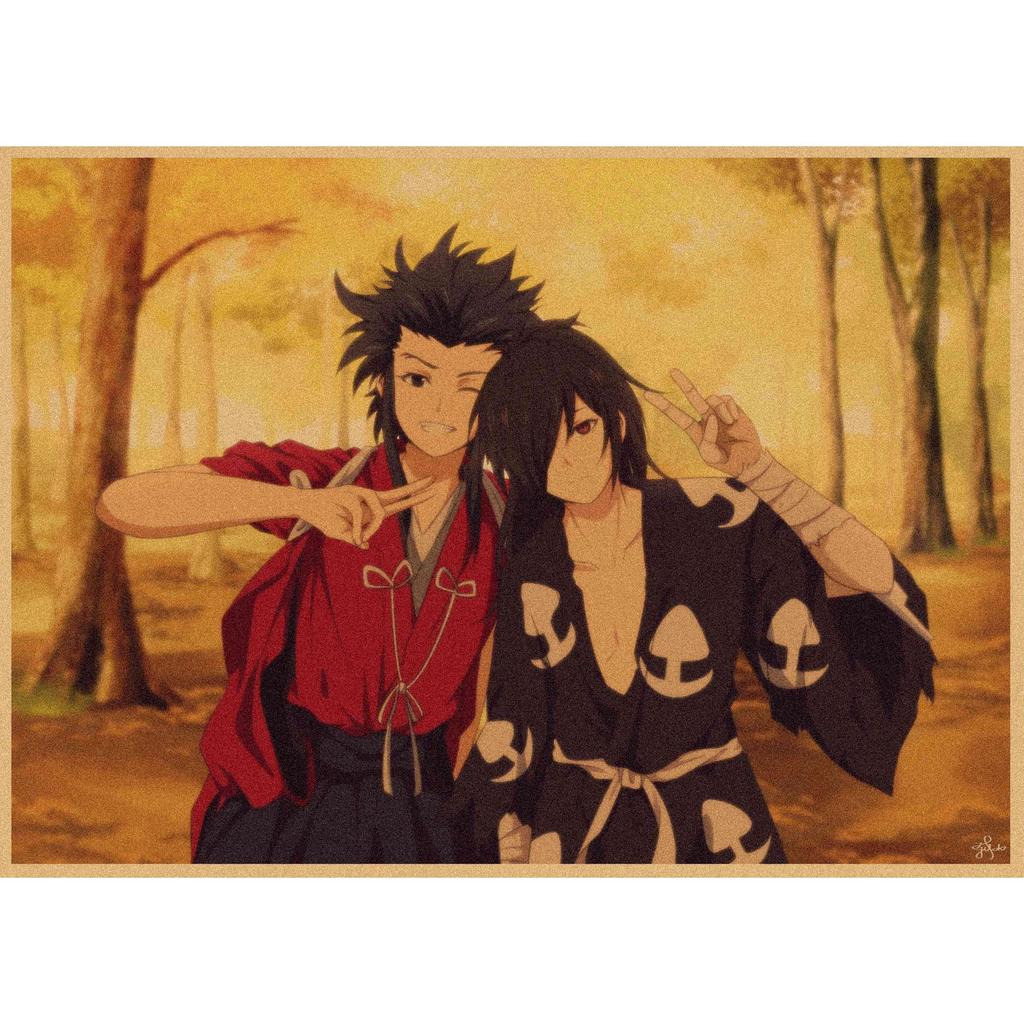 Dororo Retro Japanese Anime Kraft Paper Poster - Decorative Wall Art Mural