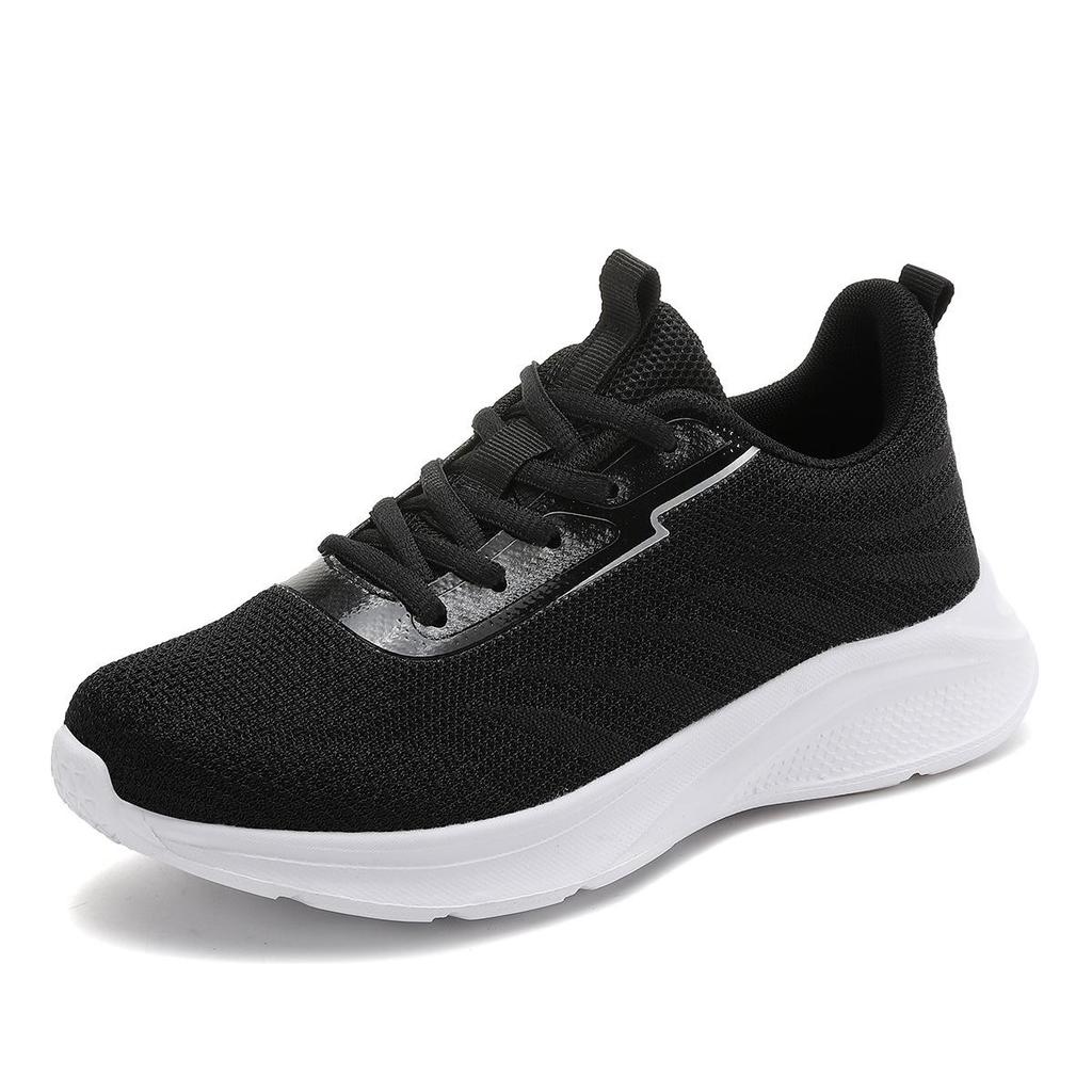 Женские дышащие кроссовки для бега из сетки Flyknit - Низкие, Большого размера, Повседневные кеды для Весны/Лета