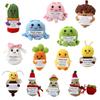 Crochet Positive Energy Dolls Mini Pocket Hug Handmade Plush Knitted Doll Hand-woven Gifts Crochet Animals Desktop Decoration 