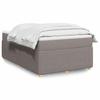 Maison Exclusive - Sommier À Lattes De Lit Avec Matelas Taupe 120x200 Cm Tissu