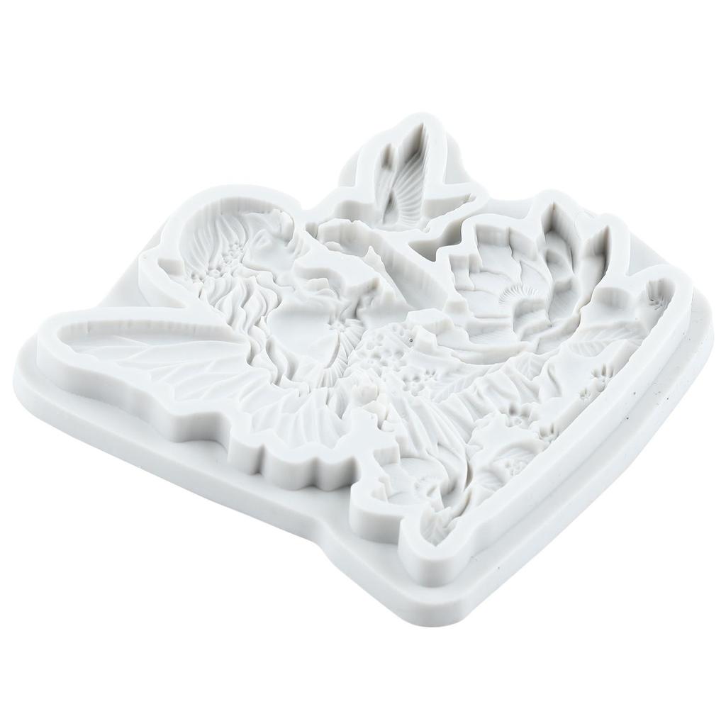 Силиконовая форма Фея цветов Формы для мастики Птица Инструменты для украшения торта Топпер для кекса Конфета Сахарная мастика Полимерная глина