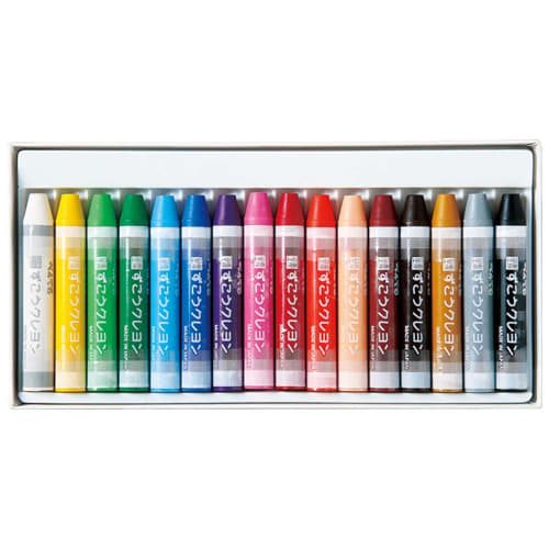 Pentel Zukokurayon Clear Label 16 Colors PTCGP1-16