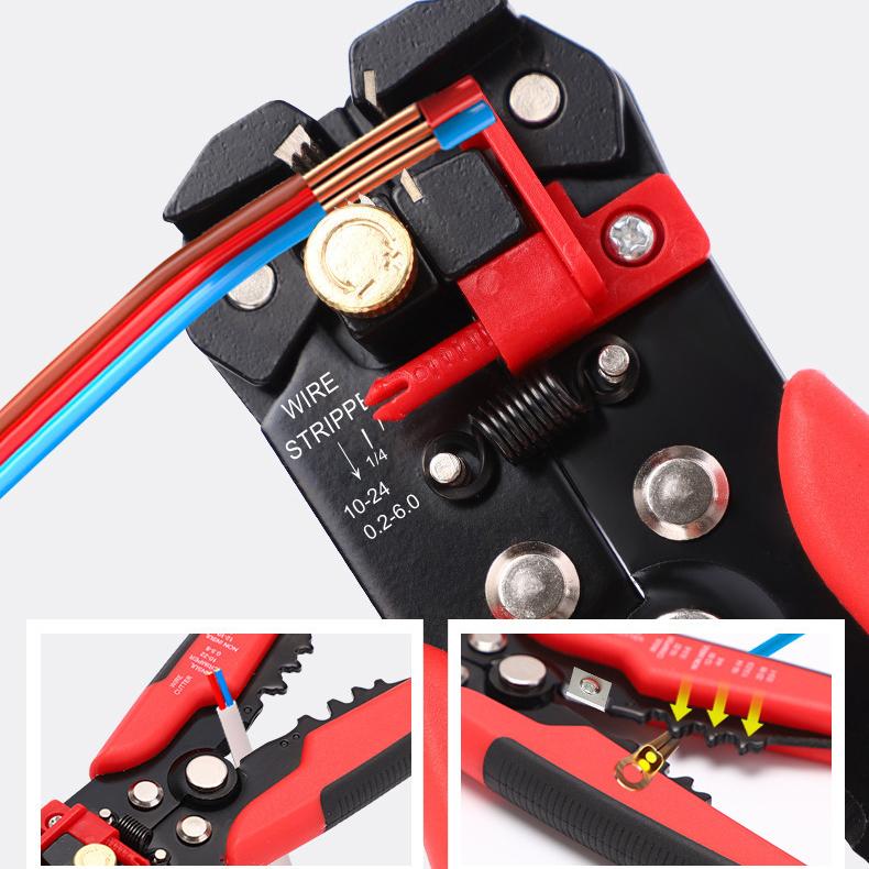 Инструмент для зачистки проводов Meterk Автоматический регулируемый инструмент для зачистки проводов кабеля Кусачки для обжима плоскогубцы