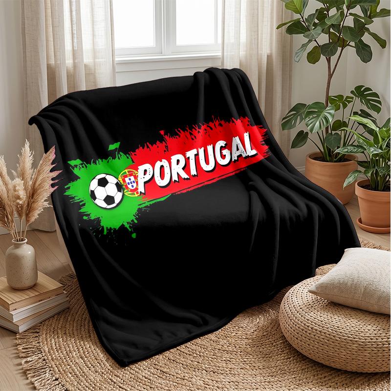 Portugal Theme blanket Soft Flannel Blanket Plush Throw Blanket Cozy Sofa Bed Blanket for Home Decor