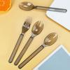 100Pcs Individually Packaged Disposable Spoon Fork Transparent Plastic Spoon  Outdoor Camping