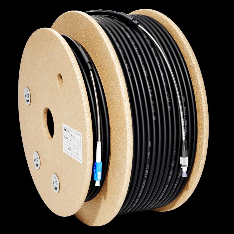 Outdoor Field Armored Single-Mode LC-FC Fiber Optic Patch Cable