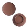 2Pcs Round Metal Candle Holder Living Room Bedroom Office Tea Scented Pillar Wax Candle Countertop Iron