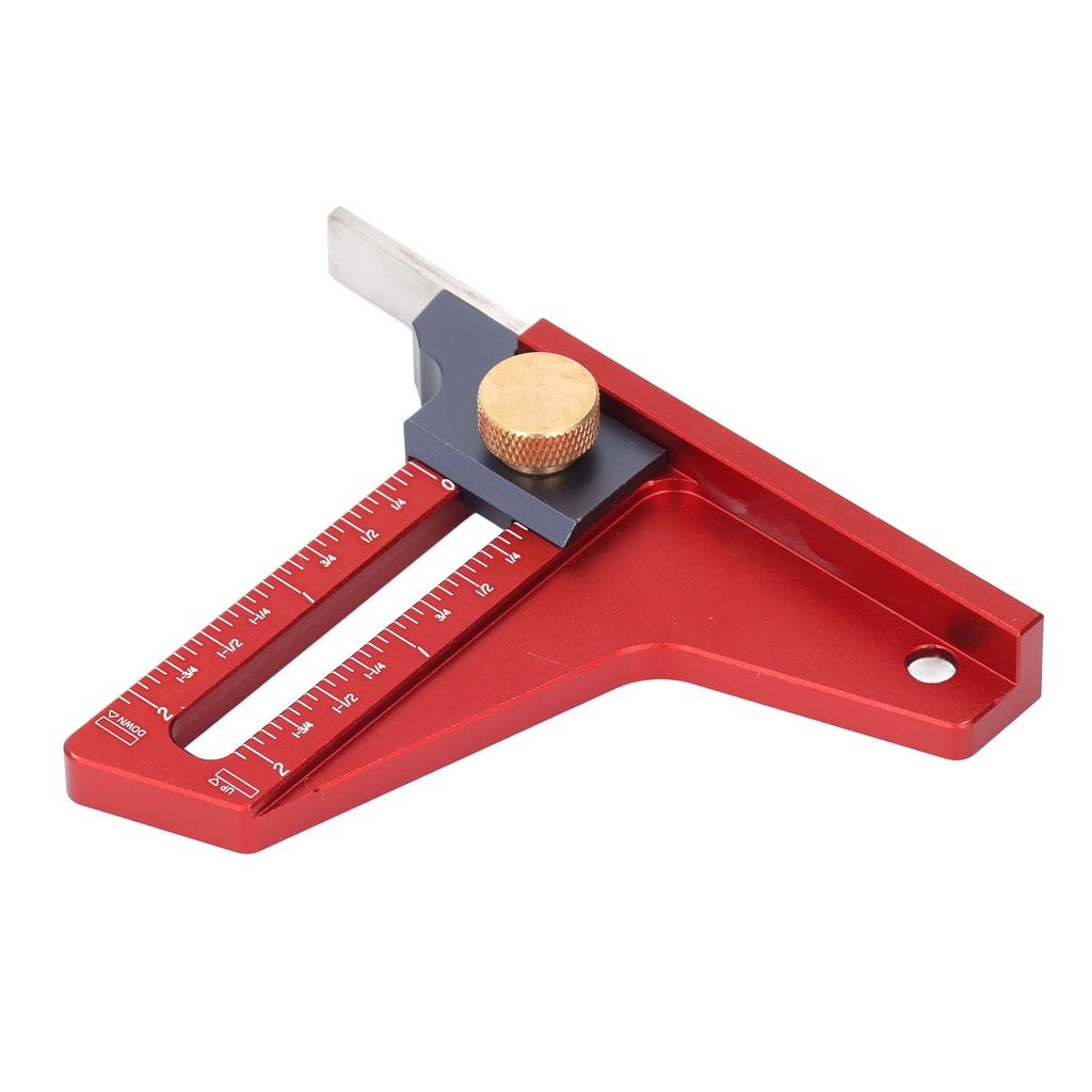 Высотомер для циркулярной пилы 0?2-дюймовая измерительная линейка глубины, столярный установочный калибр для полотна ленточной пилы