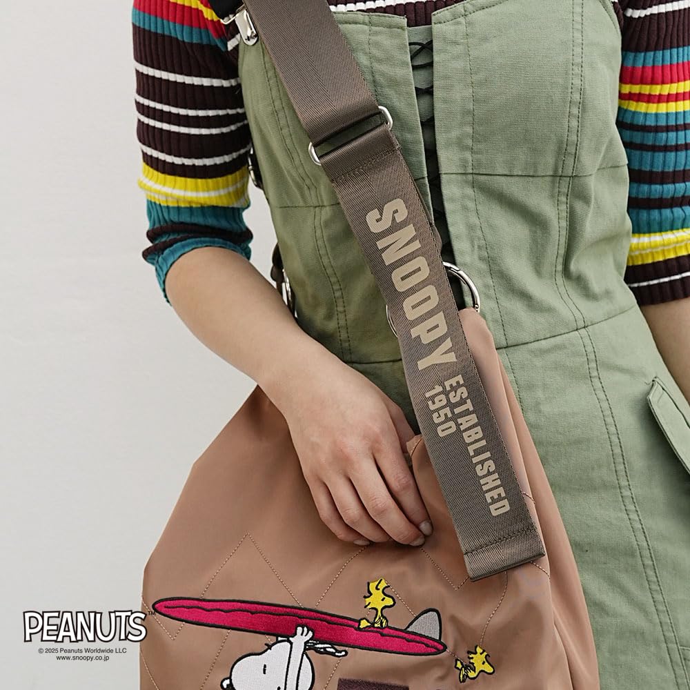 Коллекция Сумка-мессенджер Snoopy на плечо ODB028 Бежевый OUTDOOR PRODUCTS PEANUTS 2-Way