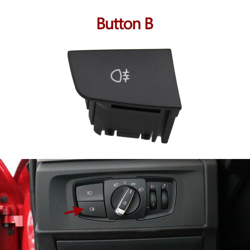 Head Lamp Rotary Headlight Switch Foglight Button Cover For BMW 1 2 3 4 X1 X2 Series F21 F46 F30 F31 F34 F35 61319265300