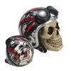 [R6689] - Фигурка байкера из смолы "Череп" - 15х12х10 см.