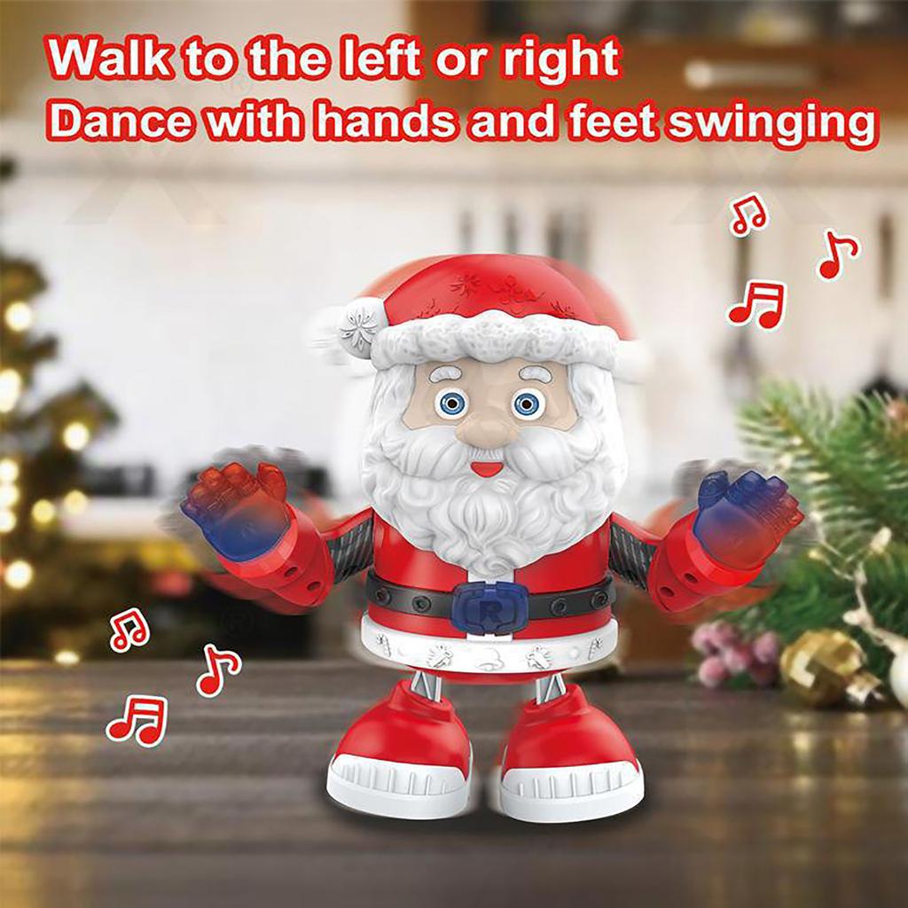 Электрическая танцующая кукла со звуком и светом, танцующий робот, детская рождественская игрушка, подарок