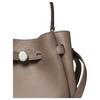 Tory Burch Romy Classic Logo Bucket Bag Leather Tote Mini Women bags Gray 179988-250