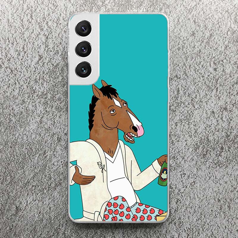 Мультяшный B-BoJack Horseman Принт Мягкий Чехол для Samsung Galaxy S25 S24 S23 S22 Ultra S21 Plus S20 FE Чехол для Телефона S10 + Узор Co