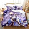 2023 Genshin Impact Bedding Set Single Twin Full Queen King Size Bed Set Aldult Kid Bedroom Duvetcover Sets Girl Bed Sheet Set