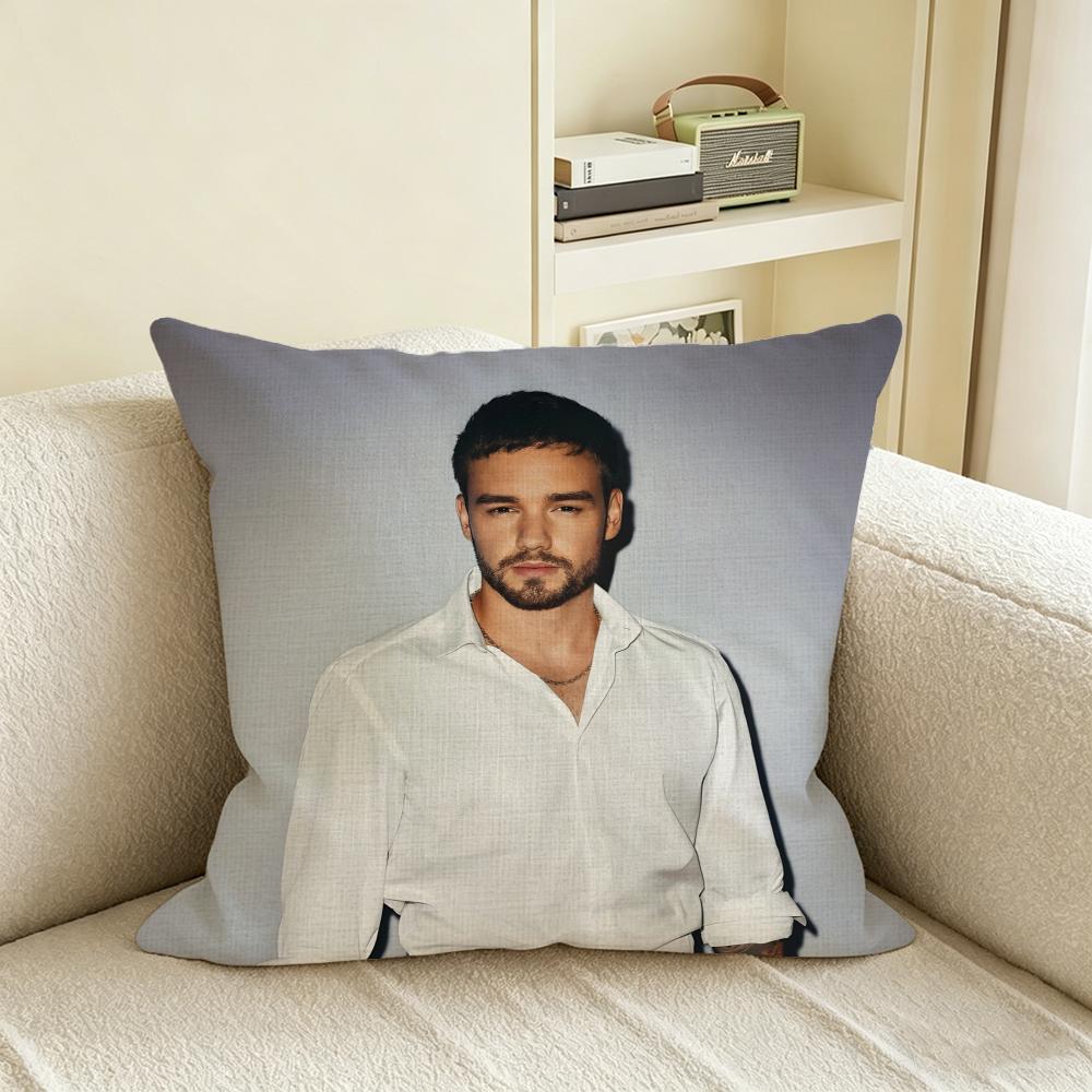 L-Liam Payne Cushion Cover Natural Linen Pillowcase Set, All-In-One Decor For Sofa, Bedroom & Chair