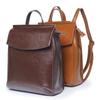 Leather women's bag backpack European and American retro cowhide women's bag multi-functional backpack