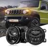 Largoods Jimny Fog Lights for High Genuine Replacement LED Fog Light Easy for Suzuki Jimny JB Left and Right Set JB23W/64/43W/74, White, 6000K,