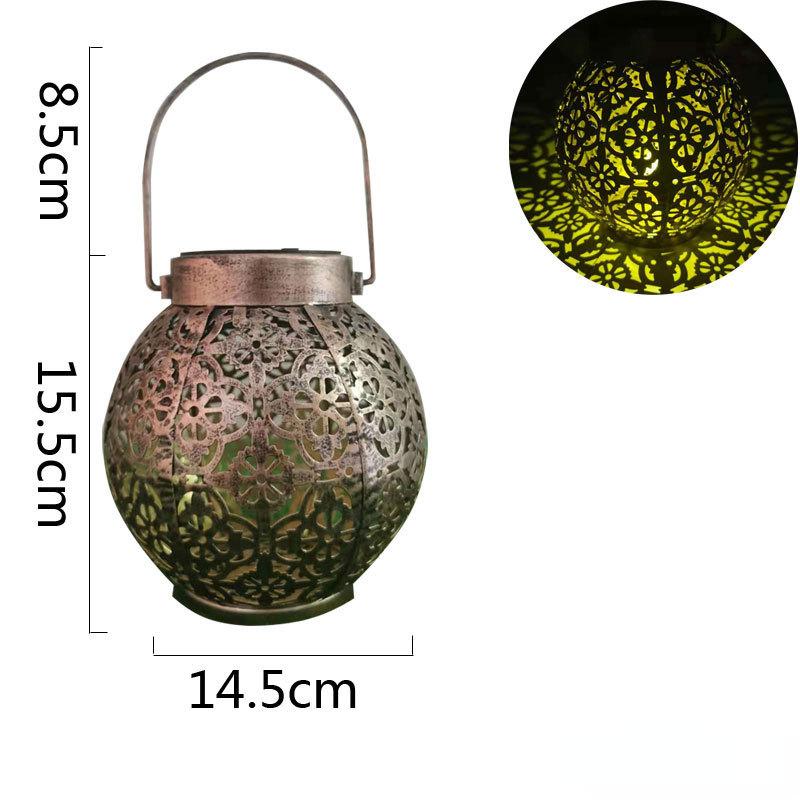 Открытый Утюг Искусство Солнечный Свет Кемпинг Газон Пейзаж Свет Украшения Ручной Фонарь Воздушная Проекция Свет Открытый Кемпинг Украшения