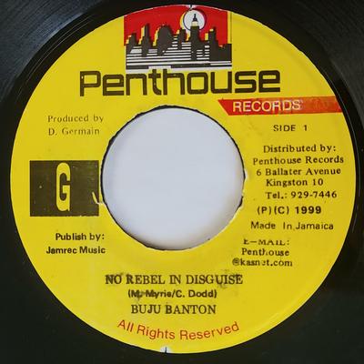 7-дюймовая пластинка BUJU BANTON - No Rebel In Disguise NONE Penthouse Recor 1999 Ямайка Регги, Ска и Даб Б/у