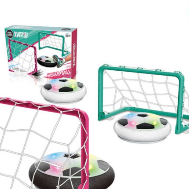 Парящий футбольный мяч на воздушной подушке для игр в помещении со светом, игрушка в подарок для детей