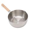 20 см нержавеющая сталь антипригарная кастрюля японская сковорода горшок для лапши молочный горшок с деревянной ручкой для