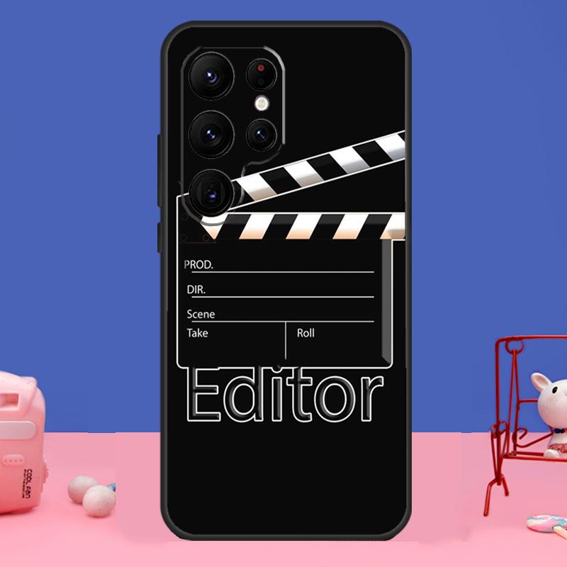 Чехол-хлопушка для съемок для Samsung Galaxy S23 S24 Ultra S21 S22 Plus Note 20 Note 10 S8 S9 S10 S20 FE