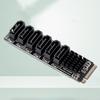 PCIE3.0 To SATA6G Adapter M2 M-EKY PCIE Riser Card High Speed Transmission Docking Expansion Card for Hard Disk Support SATA