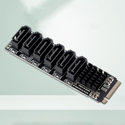Адаптер PCIE3.0 на SATA6G M2 M-EKY Плата-райзер PCIE Док-станция высокоскоростной передачи Карта расширения для жесткого диска Поддержка SATA
