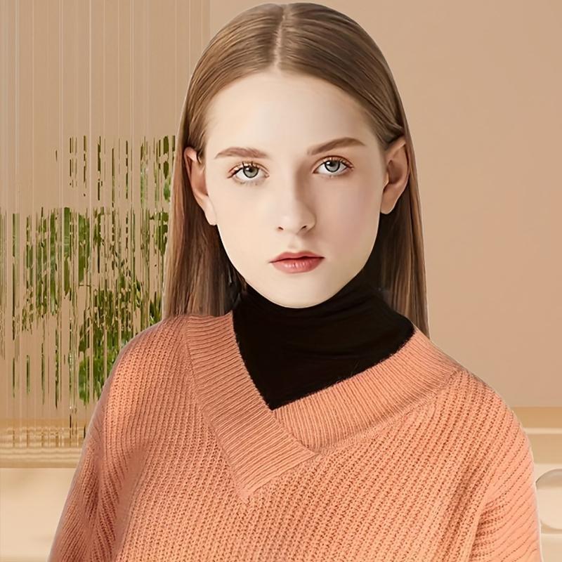 1 шт. Защита шеи Внутреннее белье Ложный воротник Мягкий Высокий воротник Декоративный воротник Шарф Накидка Приятный к коже Немецкий вельвет Теплый