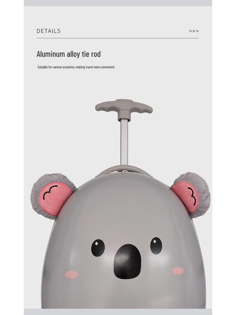 Детский 16-дюймовый чемодан-тележка из мультяшного яичного скорлупы