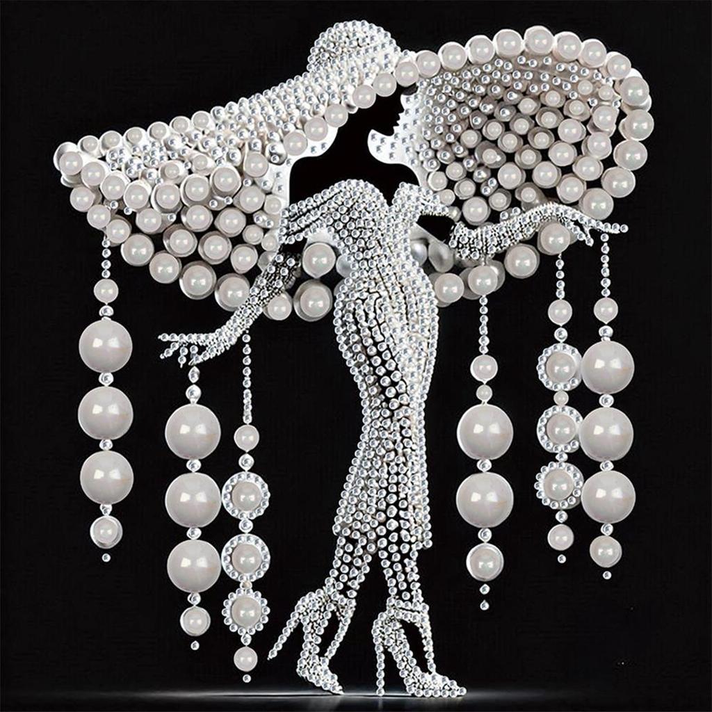 5D DIY Partial Special Shaped Drill Diamond Painting Kit Elegant Lady Decoration Home Decoration Gift