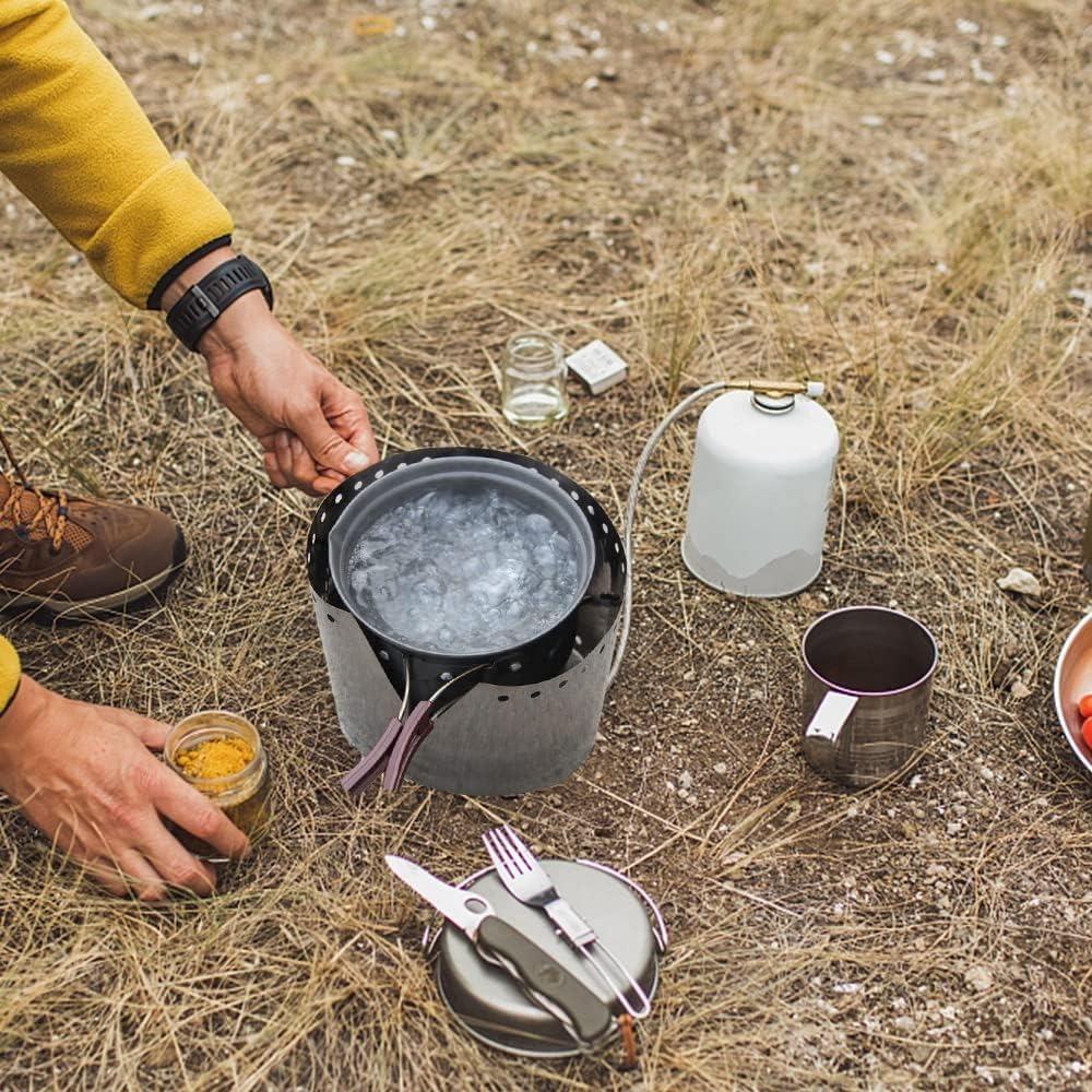 Thin Titanium Camping Stove Windscreen Camping Stove Wind Screen Camping Stove Protection