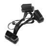 Один перетащить два OBD-II 16-контактный разъем для двух разъемов Y-образный диагностический инструмент локтевой соединительный кабель